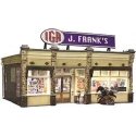 J. Frank′s Grocery - Built & Ready Landmark Structures(R) -- Assembled, O, Woodland Scenics 5851