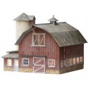 Old Weathered Barn - Built & Ready Landmark Structures(R) -- Assembled, O, Woodland Scenics 5865
