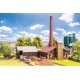 Old Brickworks -- 9-13/16 x 8-13/16 x 13-5/8′ (24.5 x 22 x 34cm), HO, Faller Gmbh 130952