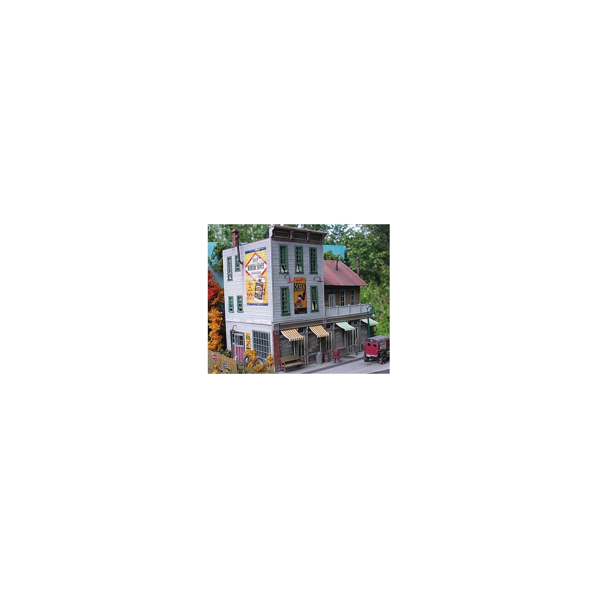 The Gravely Building -- Kit - 6-3/4 x 4-3/4′ 17.2 x 12.1cm, HO, Bar Mills LLC 882