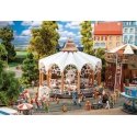 Dog Rose Coffee Cups Carousel -- Kit - 17.2cm Diameter x 13.5cm Tall, HO, Faller Gmbh 140335