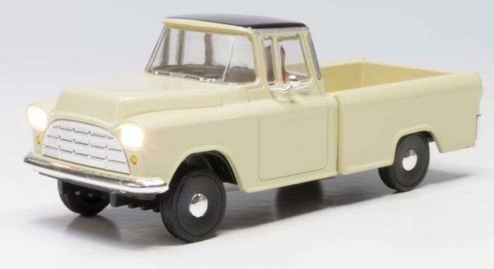 Work Truck - Just Plug(R) Lighted Vehicle -- Light Yellow, O, Woodland Scenics 5977