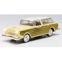Station Wagon - Just Plug(R) Lighted Vehicle -- Yellow with Wood Sides, O, Woodland Scenics 5979