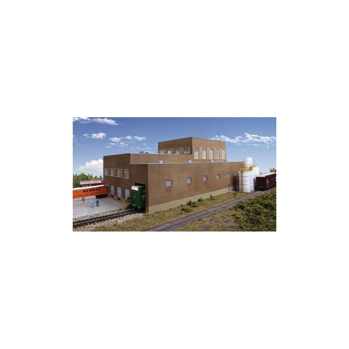 Paper Mill - Superior Paper -- Kit - 20-3/4 x 11-3/4 x 8-3/4′ 52.7 x 29.8 x 22.2cm, HO, Walthers Cornerstone 3902