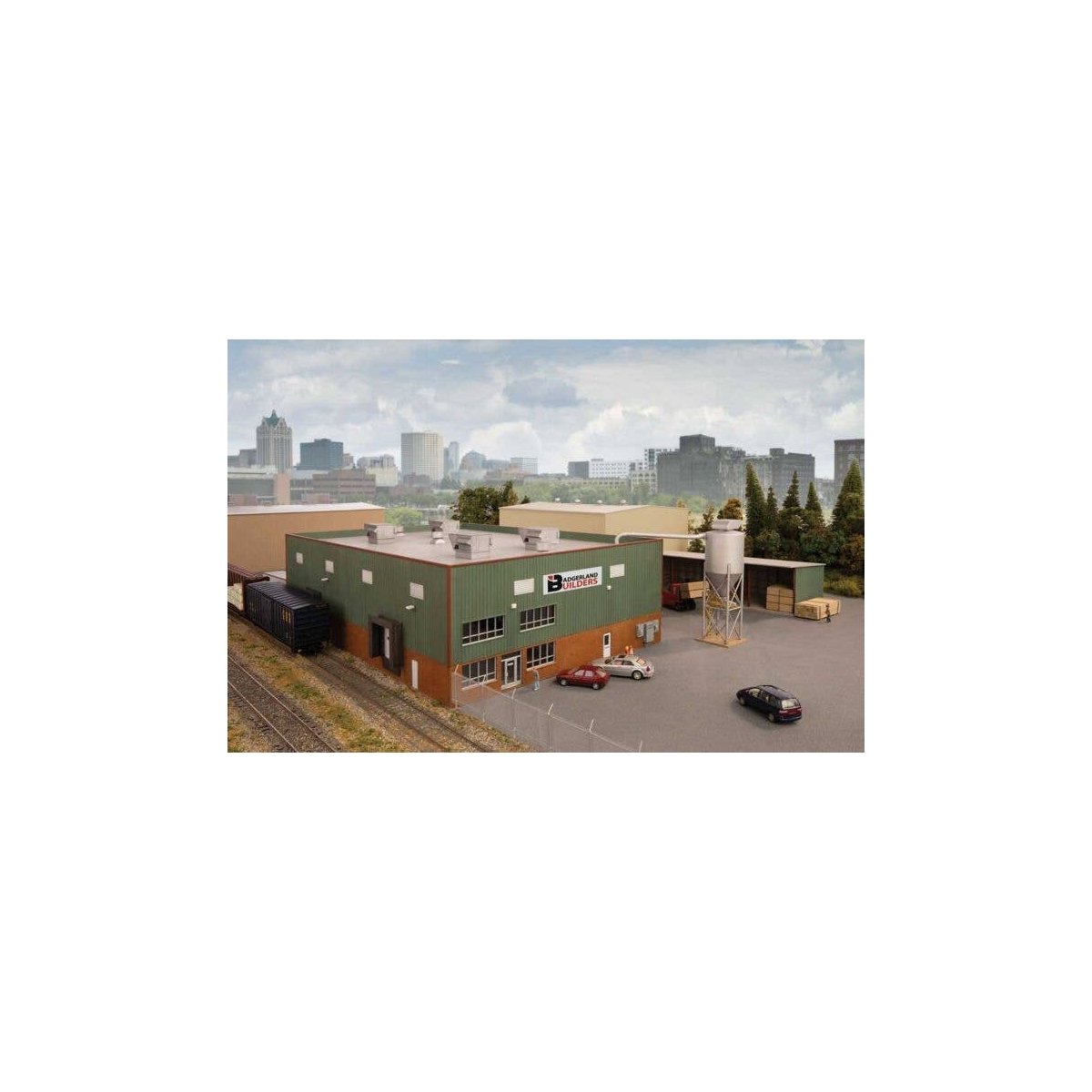 Modern Furniture Factory -- Kit, HO, Walthers Cornerstone 4108