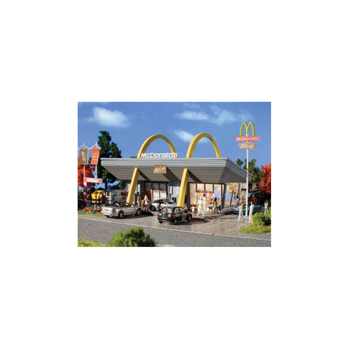 McDonald`s Restaurant -- Kit - 3-3/4 x 3-3/8 x 2-3/16` 9.5 x 8.5 x 5.5cm, N, Vollmer Gmbh 47765