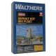 Black Gold Asphalt Hot Mix Plant -- Kit - 9-3/4 x 14-1/8 x 10-1/2′ 24.3 x 35.3 x 26.2cm, HO, Walthers Cornerstone 3085