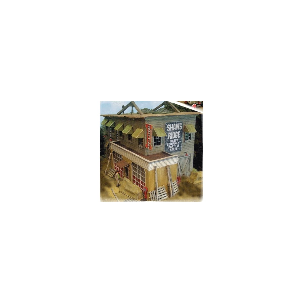 Shaw`s Ridge Equipment & Supply -- Kit - 4 x 8` 10.2 x 20.3cm, HO, Bar Mills LLC 532