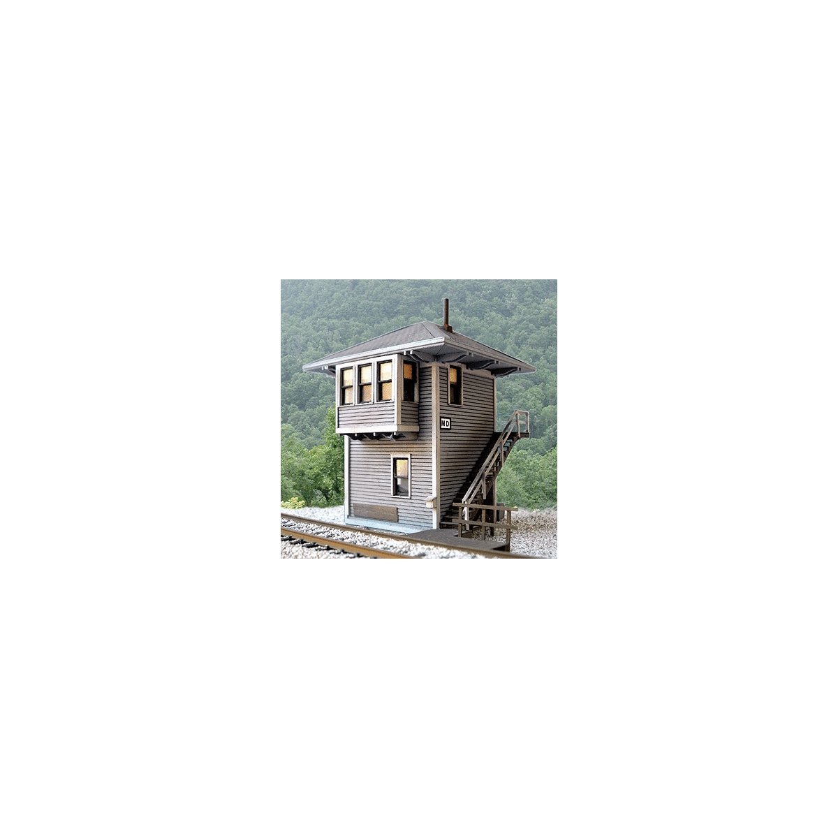Chesapeake & Ohio MD Cabin (Interlocking Tower) -- 4-1/8 x 4-7/16′, HO, B.T.S. 27650