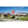 Sunset Motel -- Kit - Office: 5 x 3-5/16` 12.7 x 8.4cm Units: 6-1/2 x 2-3/4` 16.5 x 6.9, HO, Blair Line 2001
