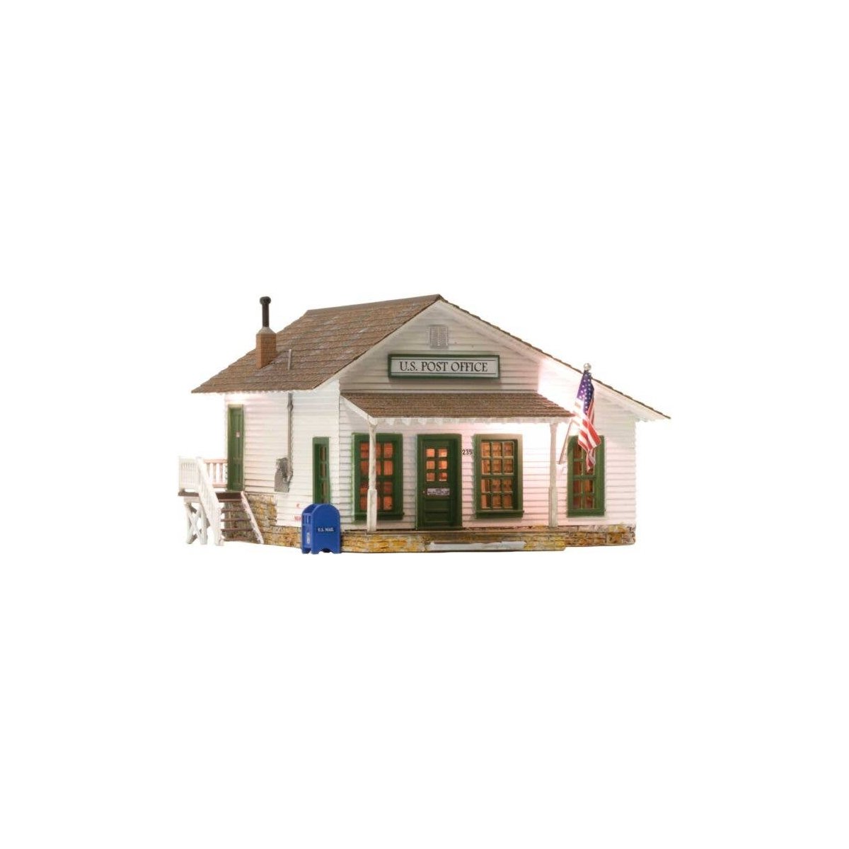 Letters, Parcels & Post - Built & Ready(R) Landmark Structures(R) -- 2-1/4 x 2-11/32 x 1-1/2′ 5., N, Woodland Scenics 4953