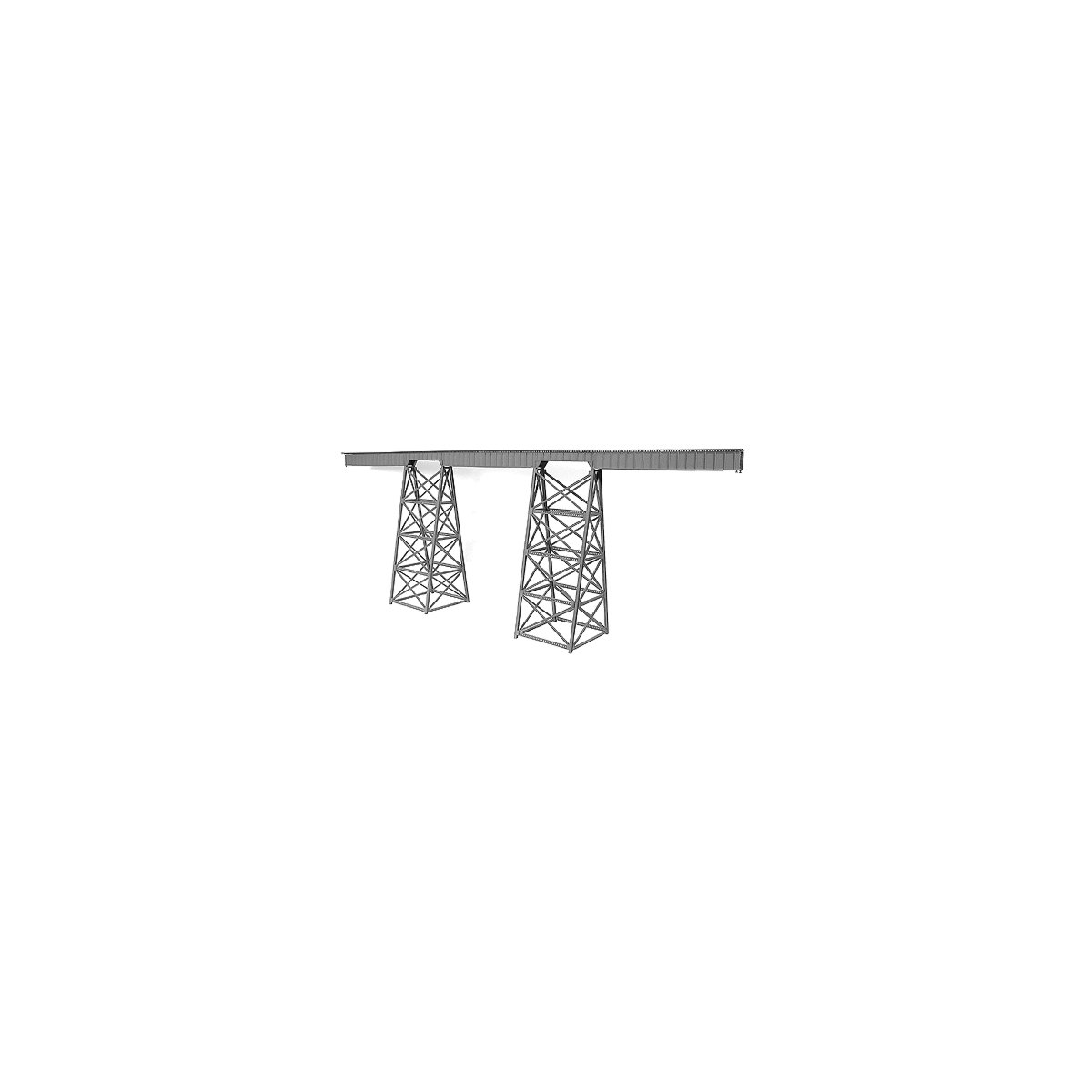 Tall Steel Viaduct Kit -- Scale 320′ 97.6m, N, Micro Engineering 75519