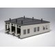 Three-Stall Concrete Roundhouse -- Kit - 7-7/8′ 20cm Deep, 10-Degree Stalls, N, Kato USA Inc 23240