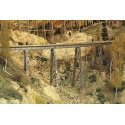 Tall Steel Viaduct Kit -- 150` Long w/Bents & (3) 7` Sections of HOn3 Code 55 Bridge Flex-Tr, HOn3, Micro Engineering 75540
