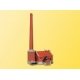 Boiler House w/Chimney -- 7-3/32 x 5-3/32 x 14-9/16′ 18 x 15 x 37cm, HO, Kibri 39821