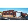 3-Stall Roundhouse (15-Degree Stalls Fit 150-305, Sold Separately) -- 14-3/8 x 15 x 4-5/8, HO, Atlas Model Railroad Co. 709