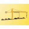 Timber Yard & Crane -- 10-1/4 x 1-3/8 x 5-5/16′ 26 x 3.5 x 13.5cm, HO, Kibri 39817