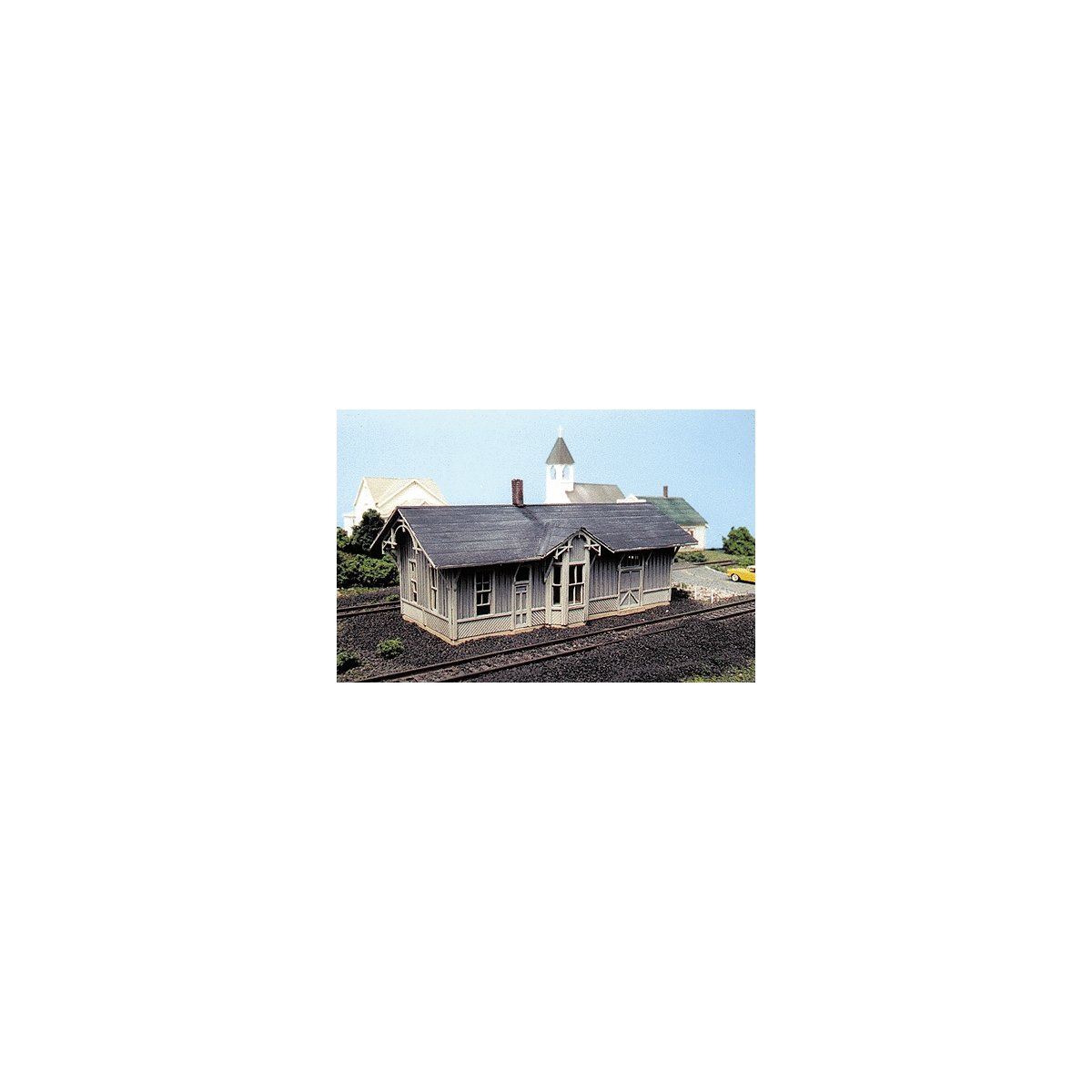 Chesapeake & Ohio Depot - Standard 1 Design -- Kit - 1-1/2 x 3-3/4′ 3.7 x 9.3cm (20 x 50 Scale Feet), N, Blair Line 85