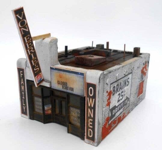 Von Eerie′s Restaurant -- Cast-Hydrocal Kit, HO, Downtown Deco 1070
