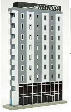 Thin-Profile 9-Story Modern High Rise B -- Kit - 5-1/2 x 2-3/8 x 8-11/16′ 14 x 6 x 22cm, N, TomyTec Co LTD 301097