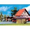 Bus Stop Shelters -- 2-3/8 x 1-5/16 x 1-1/2` (6x3.3x3.8cm) 2-13/16 x 1 x 1-7/16` (7x2.5x3.6cm), HO, Faller Gmbh 180587