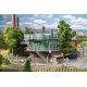 Town Gas Holder/Tank (Boiler) -- Kit - 5-3/8 x 5 x 4-5/8′ 13.7 x 12.5 x 11.7cm, HO, Faller Gmbh 131335