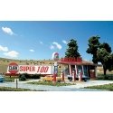 Clark Oil Gas Station -- 1-1/2 x 2-1/2′ 3.8 x 6.3cm (structure only), N, Blair Line 87