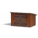 Wooden Shed -- Laser-Cut Wood Kit - 2-5/16 x 1-11/16 x 1-7/16′ 5.9 x 4.3 x 3.7cm, HO, Busch Gmbh & Co Kg 1594