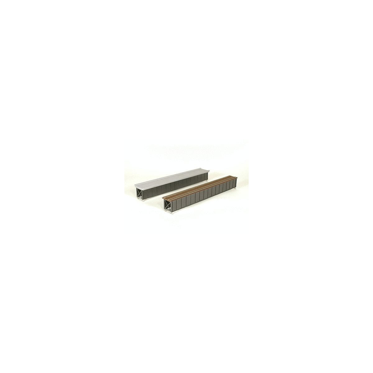 Deck-Girder Bridge w/Open Deck -- Kit - Scale Length: 85′ 25.9m, HO, Micro Engineering 75505