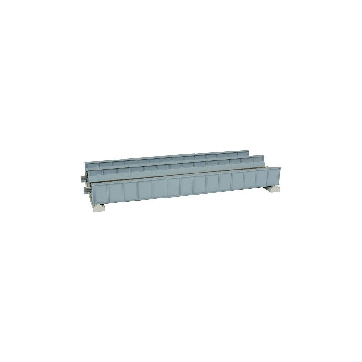 Double-Track Plate Girder Bridge -- 7-13/32′ 186mm (gray), N, Kato USA Inc 20457