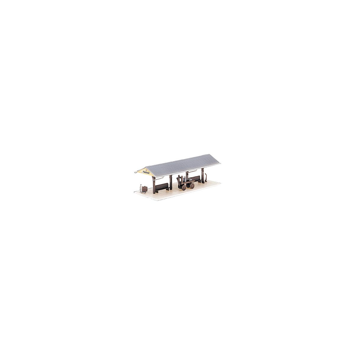 Station Platform 2-Pack -- Kit - Each: 3-1/4 x 1-1/4′ 8.25 x 3.2cm, N, Atlas Model Railroad Co. 2842