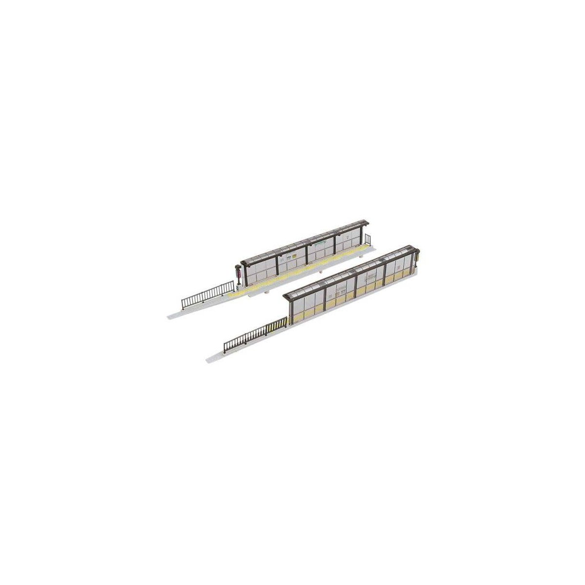 Streetcar (Tram) Stop - Unitram -- Fits Double-Track Unitram Track, N, Kato USA Inc 43733