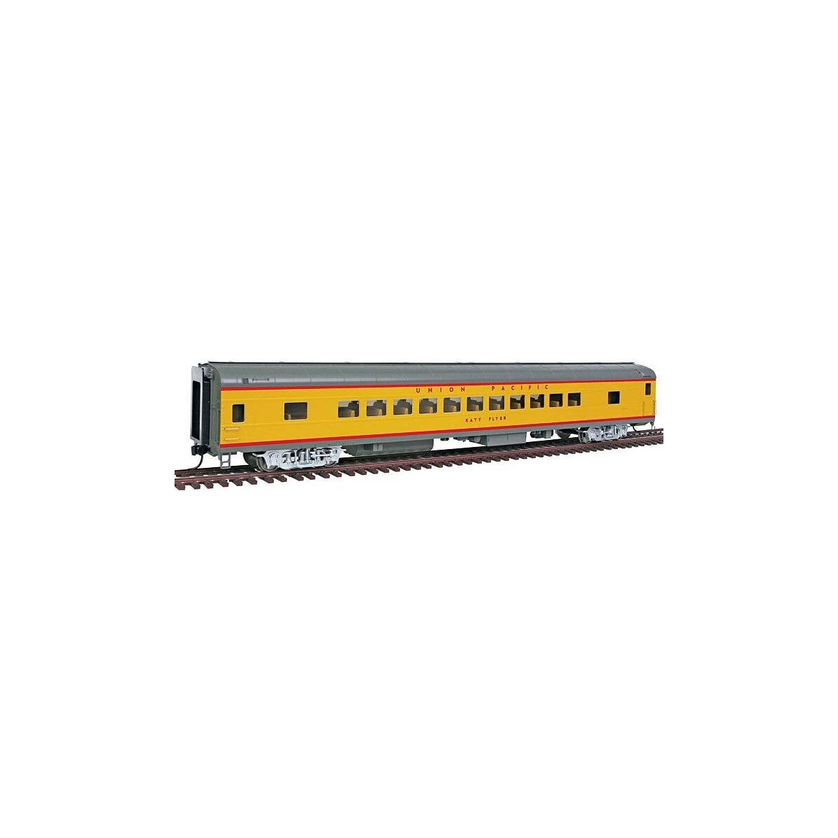 85′ ACF 44-Seat Coach - Lighted - Union Pacific(R) Heritage Fleet -- Katy Flyer Early w/printed name, number decals, HO, Walth