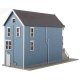 Painted Lady House Victorian House -- Kit - 3-9/16 x 7-11/16 x 5′ 9.05 x 19.53 x 12.7cm, HO, WalthersTrainline 953