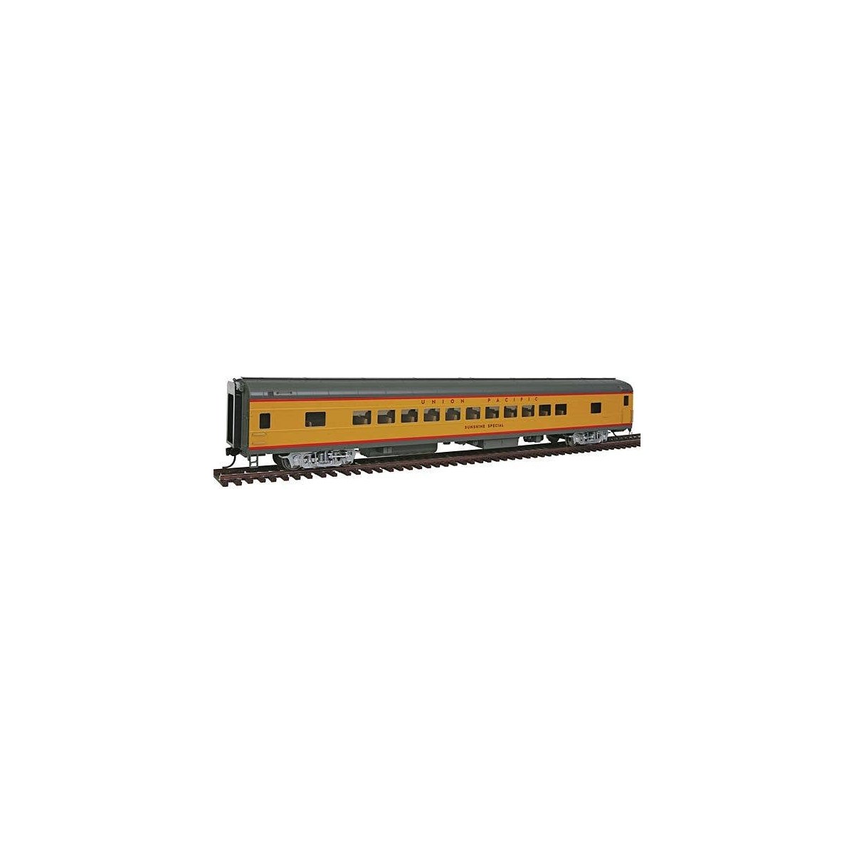 85′ ACF 44-Seat Coach - Lighted - Union Pacific(R) Heritage Fleet -- Sunshine Special Early w/printed name, number decal, HO, 