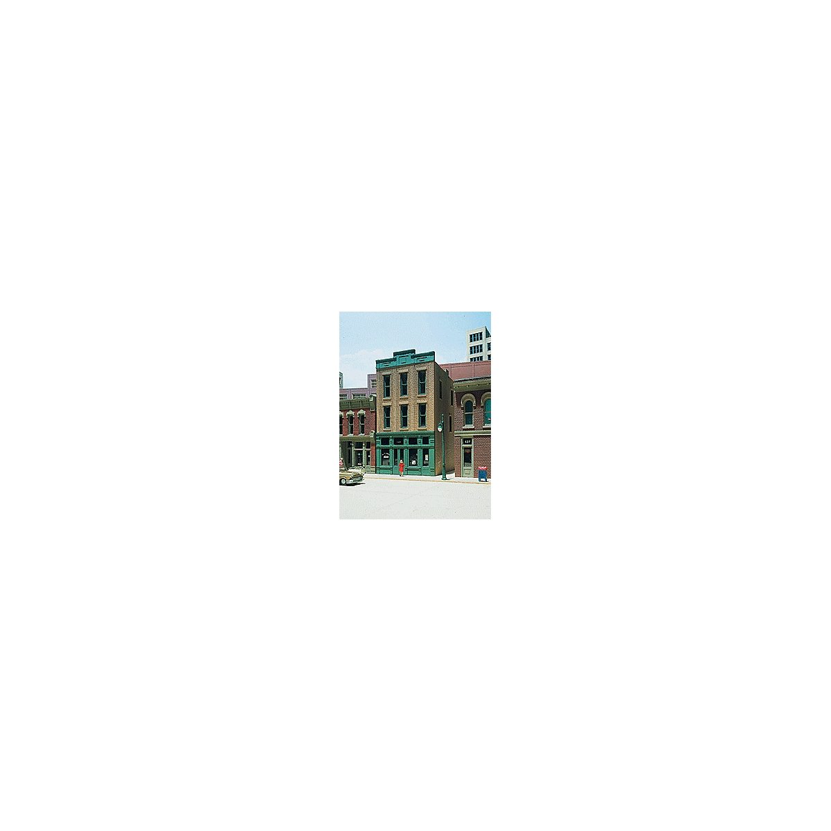 Walker Building - Woodland Scenics DPM Landmark Structures(R) -- Kit - 3 x 4-1/4′ 7., HO, Design Preservation Models 20400