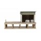 Milk Platform -- Kit - 3-7/16 x 1-1/2 x 1-7/8′ 8.73 x 3.81 x 4.76cm, HO, Walthers Cornerstone 4062