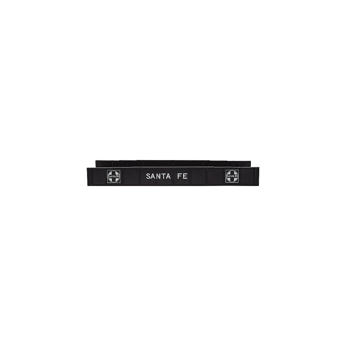 Decorated Plate Girder Bridge w/Code 100 Track -- Santa Fe (black, white), HO, Atlas Model Railroad Co. 893