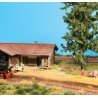 Station Platform Edge - Kit (Plastic) -- Wood Railroad Ties 17-1/8′ 43.4cm Total Length , HO, Brawa Modellspielwaren 94003