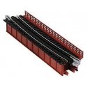 Curved-Deck Girder Bridge with Code 80 Track - Assembled - Unitrack -- 19′ 481mm Radius, 15 Degrees, N, Kato USA Inc 20470