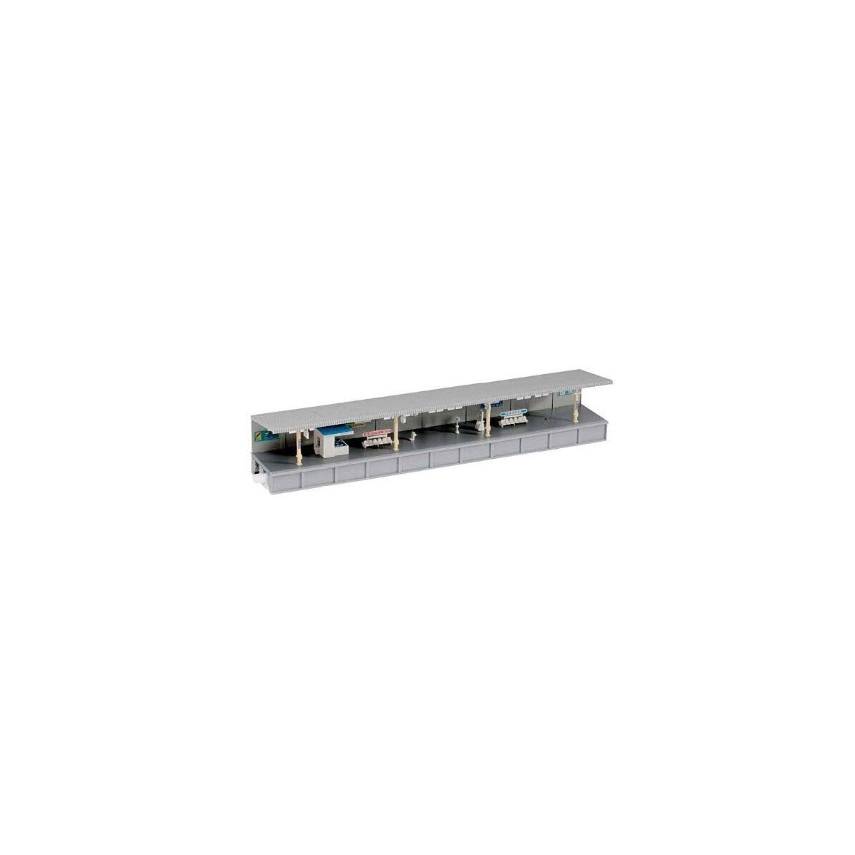 One-Sided Platform A -- Kit - Includes Kiosk Details, Japanese Signs, N, Kato USA Inc 23178