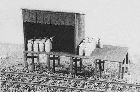 Milk Station -- Kit, HO, Tichy Train Group 7017