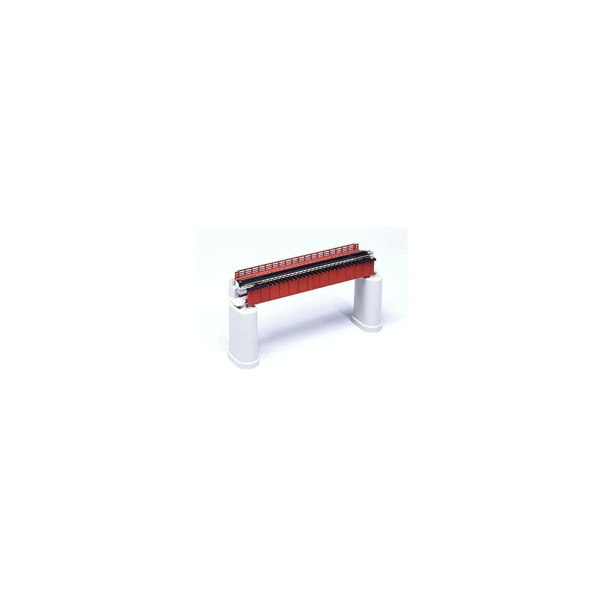 Deck Girder Bridge -- 4-31/32′ 124mm Long (red/rust), N, Kato USA Inc 20460