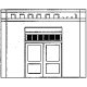 Modular Walls -- Loading Door, O, Design Preservation Models 90107