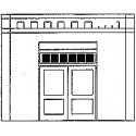 Modular Walls -- Loading Door, O, Design Preservation Models 90107