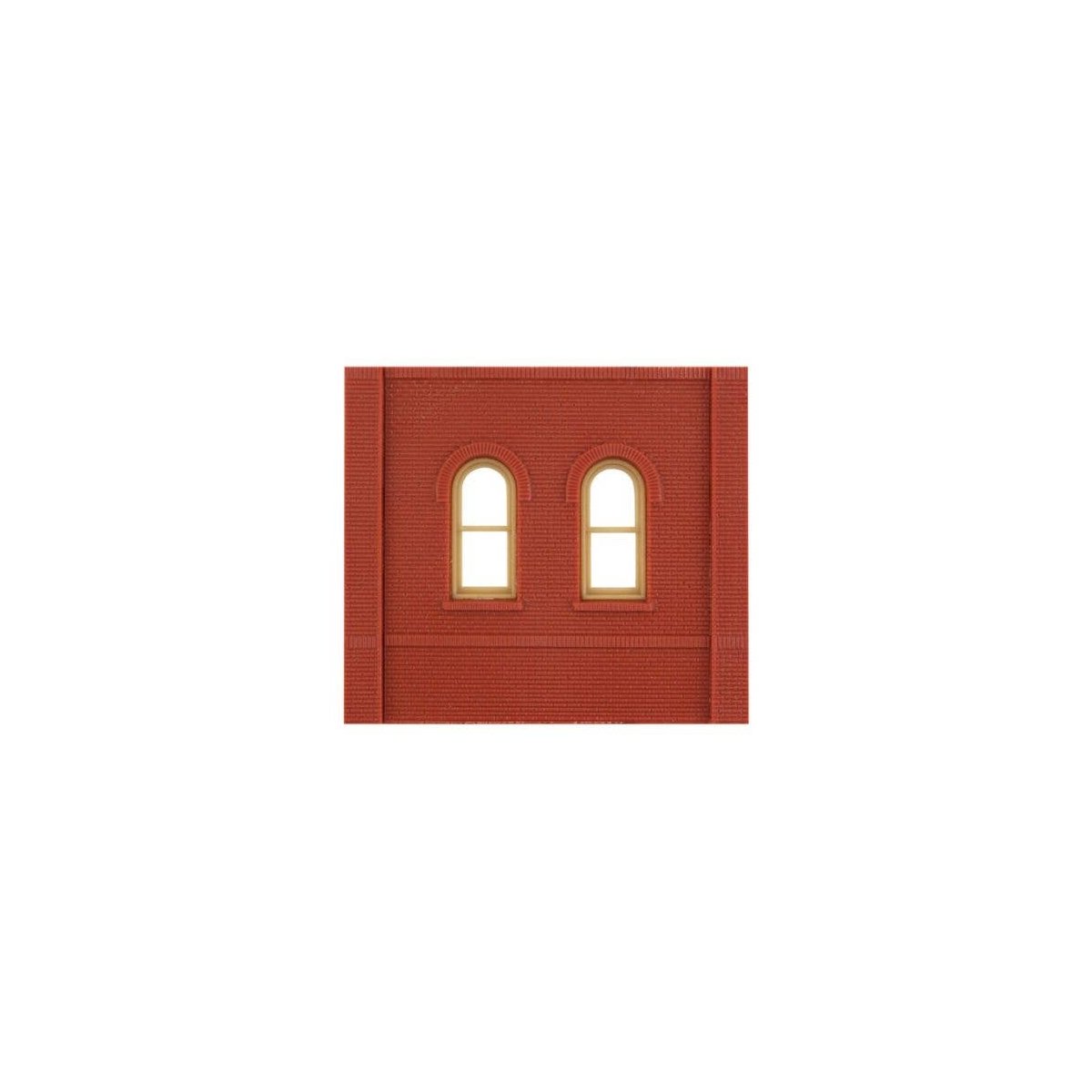 Modular Building System(TM) -- Dock Level Wall Sections w/Arched Windows - Kit, HO, Design Preservation Models 30103