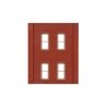 Modular Building System(TM) -- Two-Story Wall Sections w/4 Rectangular Windows - Kit, HO, Design Preservation Models 30138