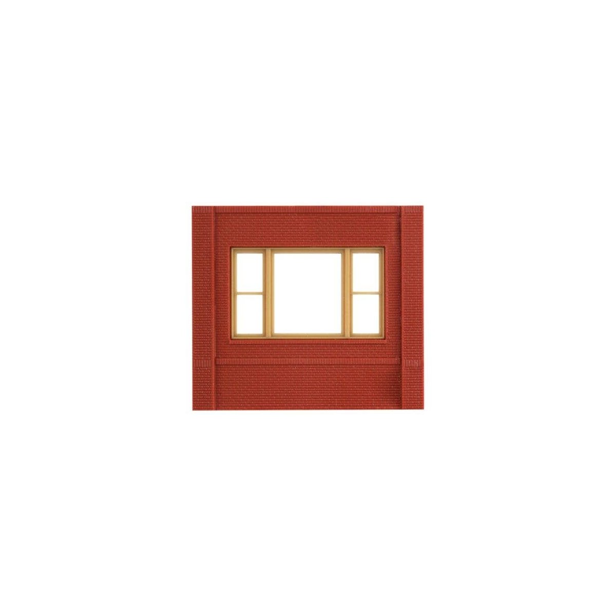 Modular Building System(TM) -- Dock Level Wall Sections w/20th Century Window - Kit, HO, Design Preservation Models 30163