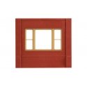 Modular Building System(TM) -- Dock Level Wall Sections w/20th Century Window - Kit, HO, Design Preservation Models 30163