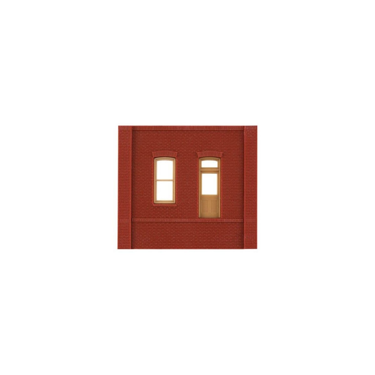 Modular Building System(TM) -- Dock Level Wall Sections w/Rectangular Entry - Kit, HO, Design Preservation Models 30136